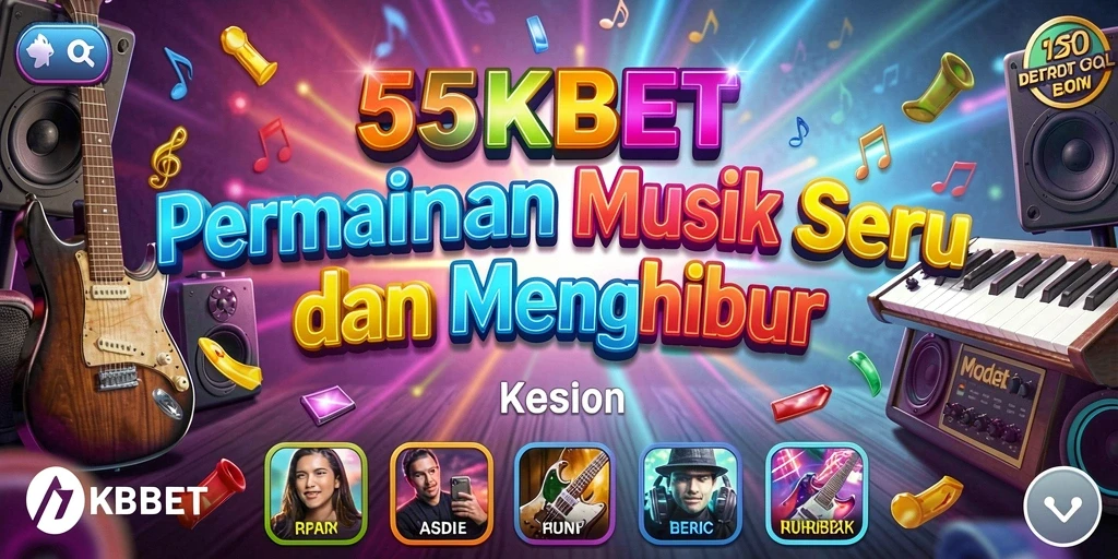Screenshot utama 55KBET menampilkan gameplay musik yang seru dan interaktif.