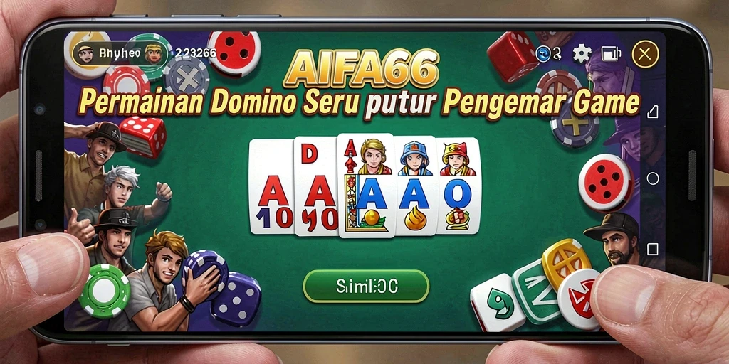 Tampilan gameplay mengasyikkan dalam AIFA66 yang menghadirkan pengalaman Domino.