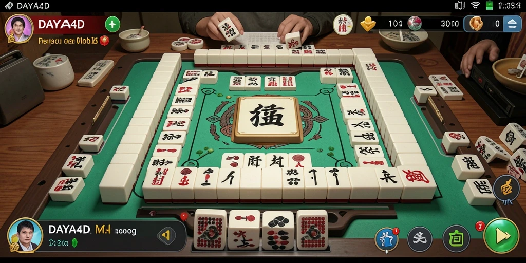 Screenshot <strong>DAYA4D</strong> menunjukkan gameplay Mahjong yang menarik dan dinamis.