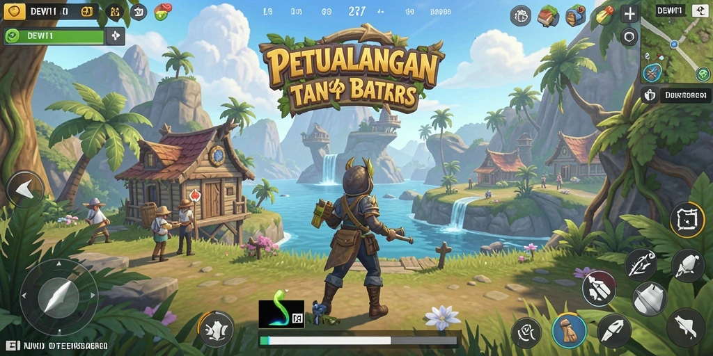 Tangkapan layar utama DEWI11 menampilkan pengalaman gameplay Open World yang mendebarkan.