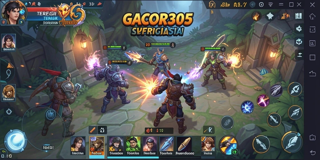 Tampilan gameplay yang mendebarkan dalam GACOR305 dengan strategi yang menantang.