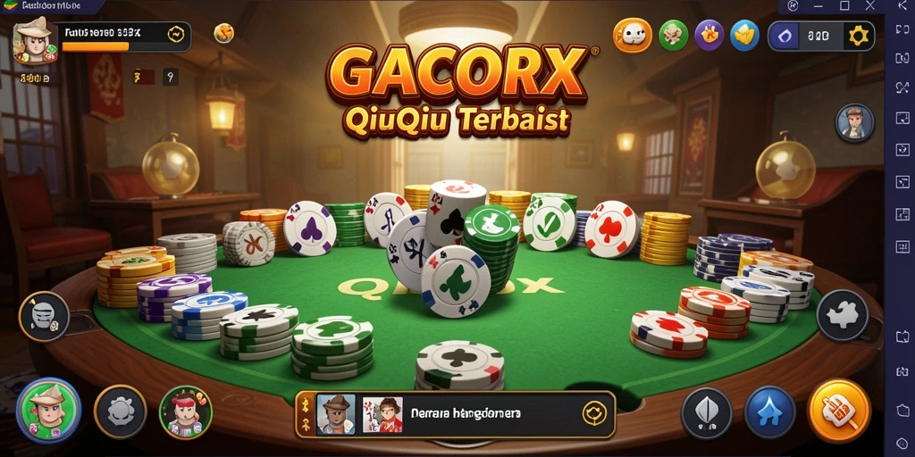 Tampilan gameplay QiuQiu yang menarik di GACORX.