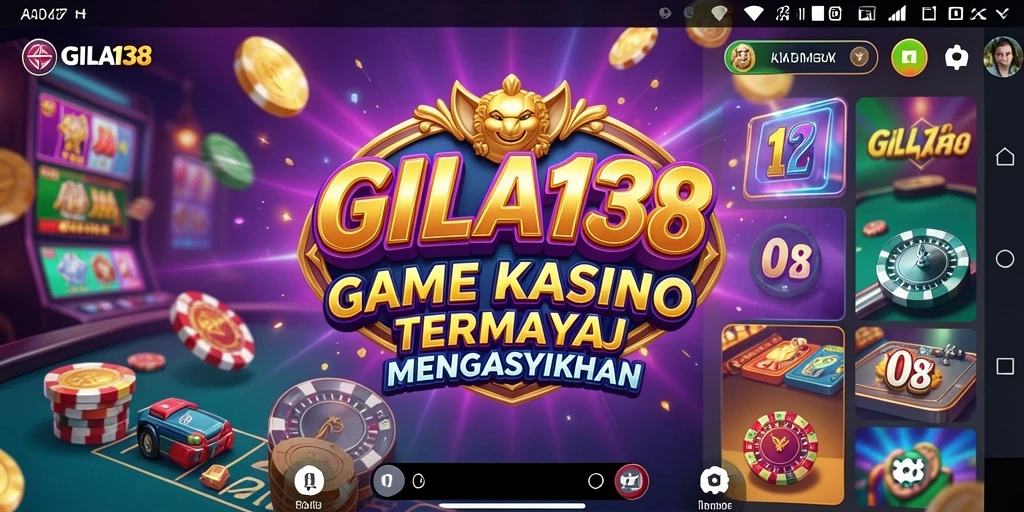 Screenshot GILA138 menampilkan gameplay kasino yang mendebarkan dan interaktif.