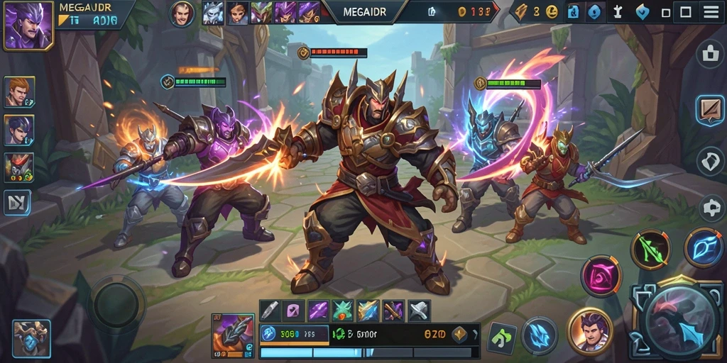 Gameplay seru dalam pertarungan tim di MEGAIDR