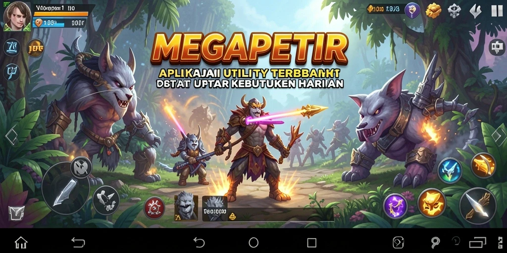 Tampilan antarmuka MEGAPETIR yang user-friendly dan informatif.