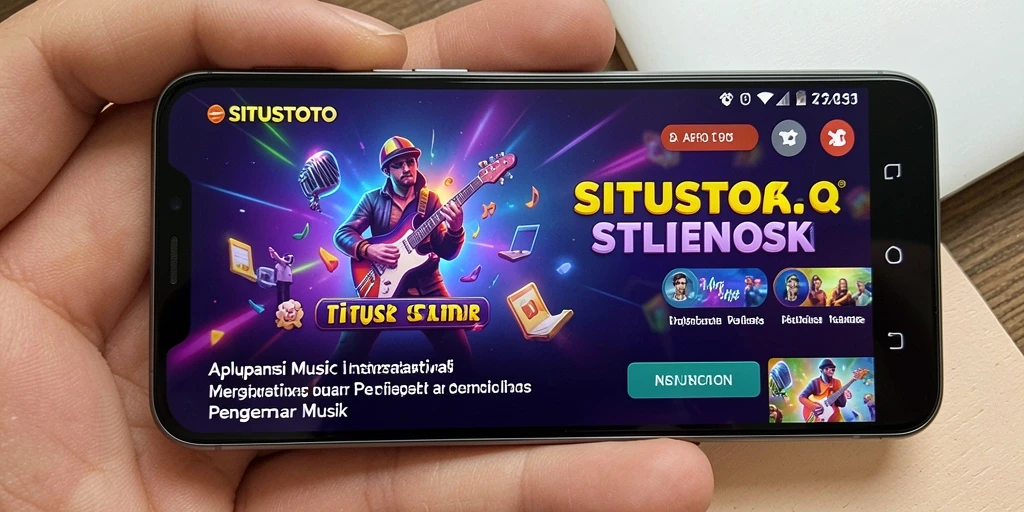 Tampilan menarik dari gameplay interaktif SITUSTOTO yang melibatkan musik.