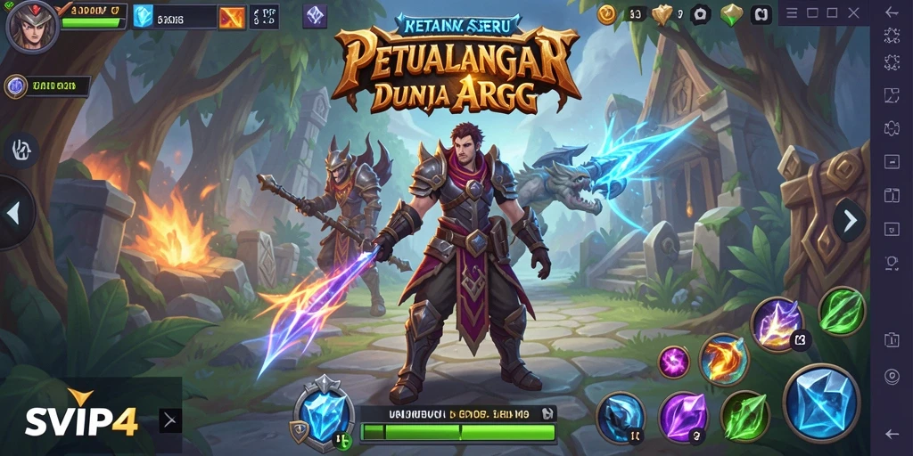 Tampilan gameplay memukau dari SVIP4 dalam petualangan ARPG.