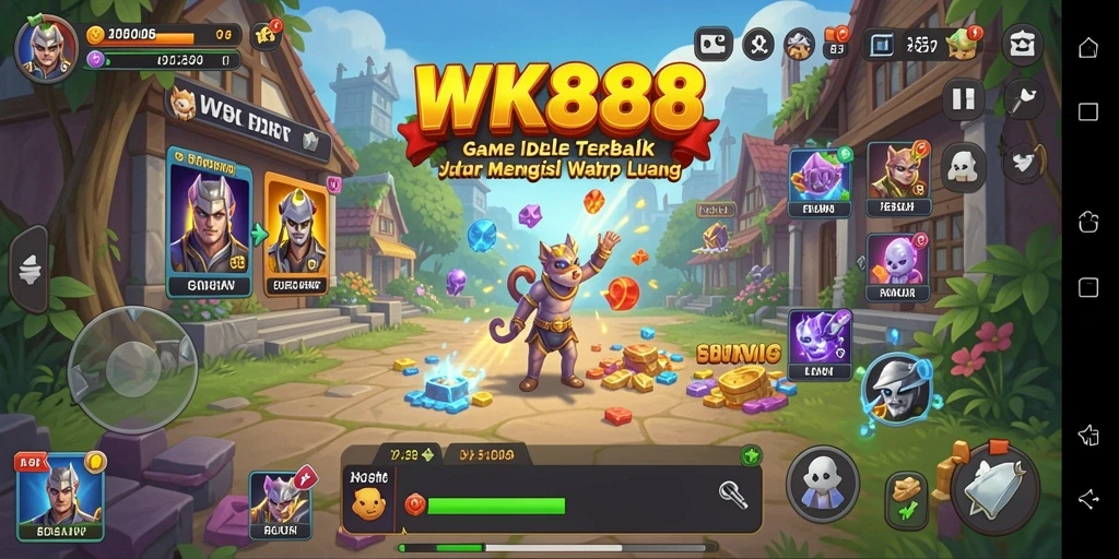 Tampilan gameplay Idle yang menyenangkan dan interaktif.